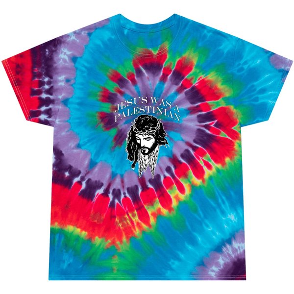 Jesus Was A Palestinian Keffiyeh Christian Solidarity Tie Dye T-Shirts-image