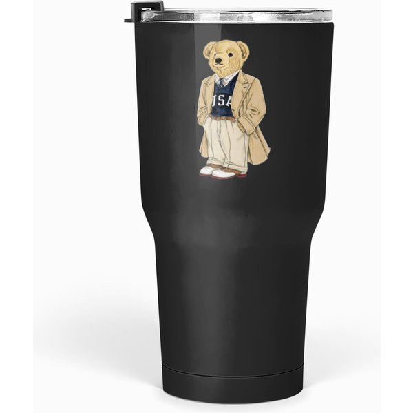 Polo Fashion Bear Tumblers 30 Oz