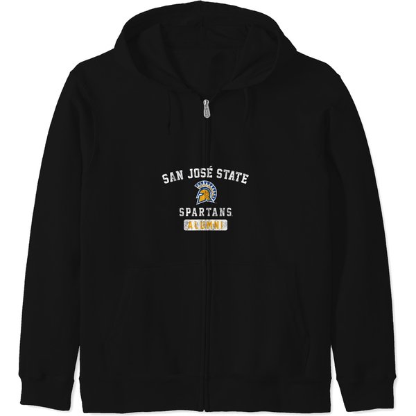 San Jose State University Sjsu Spartans Alumni With Logo Zip Hoodies-image
