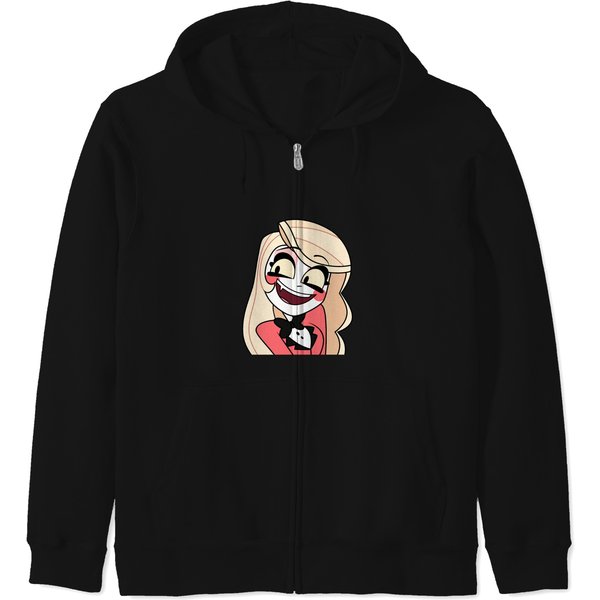 Hazbin Hotel Merch Charlie Zip Hoodies-image