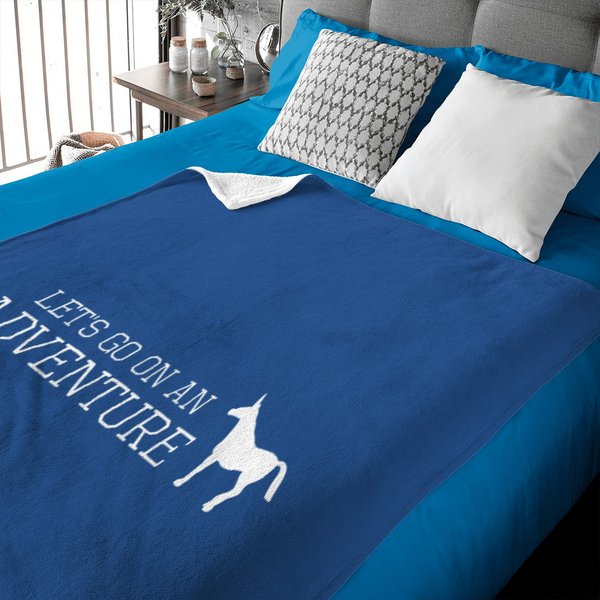 Charlie The Unicorn Let's Go On An Adventure Baby Blankets-image