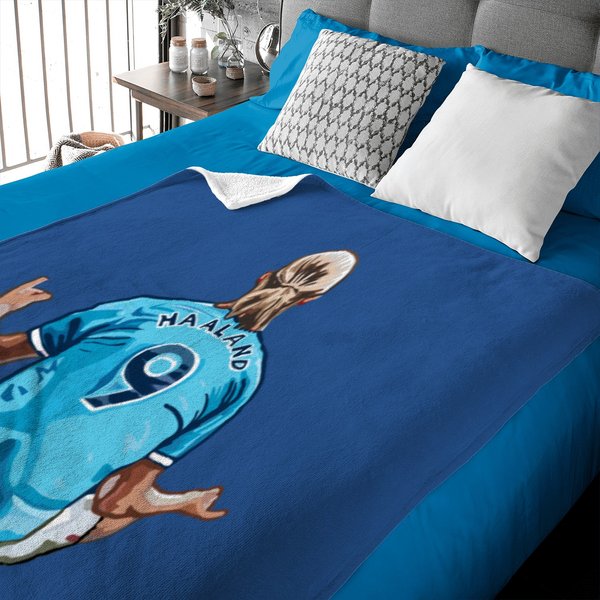 Erling Haaland Soccer Football Star Baby Blankets-image