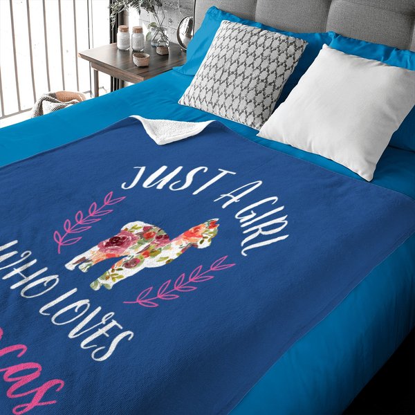 Just A Who Loves Alpacas Alpaca Lover Baby Blankets-image