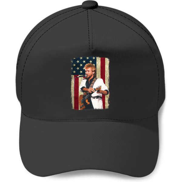 Keith Whitley Legend Vintage American Flag Baseball Caps-image