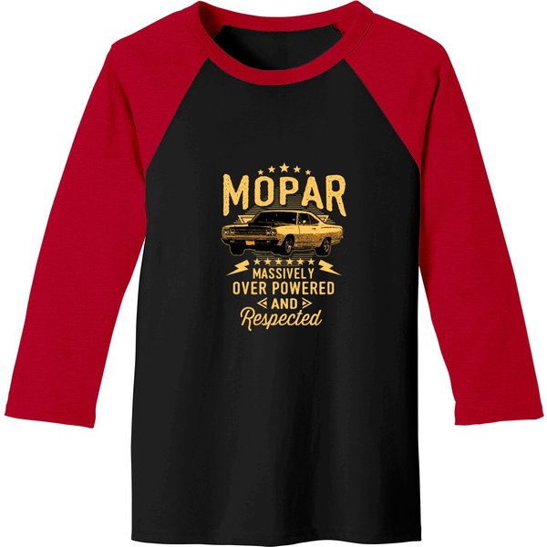 Mopar - Massively Over Powered And Respected Baseball Tees-image