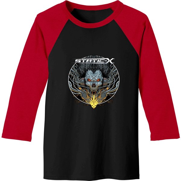 Static-X Is An American Heavy Metal Band From Los Angeles, Baseball Tees-image