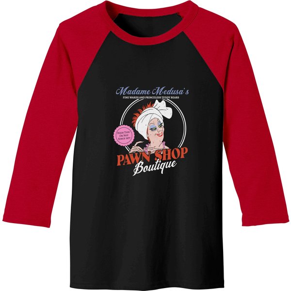 Madame Medusa The Rescuers Villains Pawn Shop Baseball Tees-image