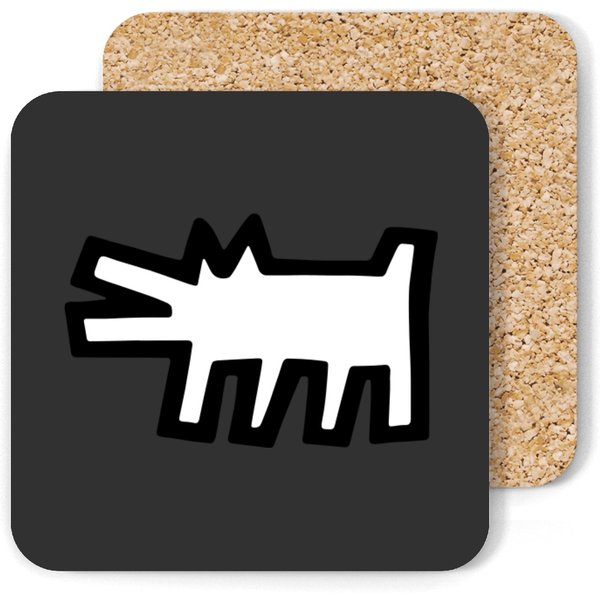 Keith Haring Coasters The Barking Dog Icon, 1990 Street Art-image