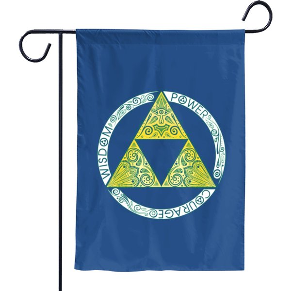 Triforce Link Zelda Garden Flags-image
