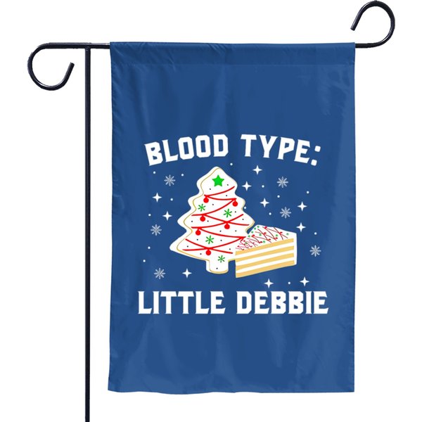 Blood Type Little Debbie Garden Flags-image