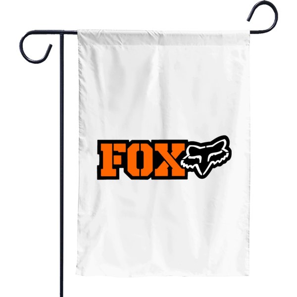 Orange New Logo Racing Fox Garden Flags-image