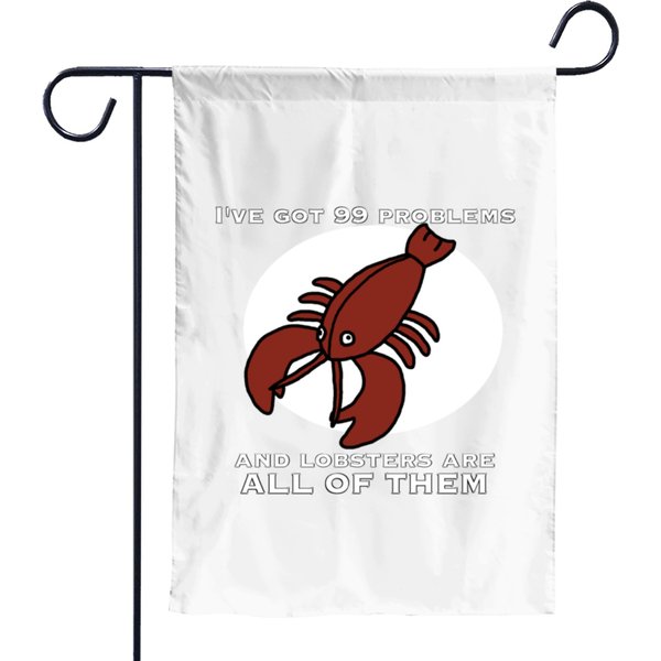 Blood Lobster Garden Flags-image