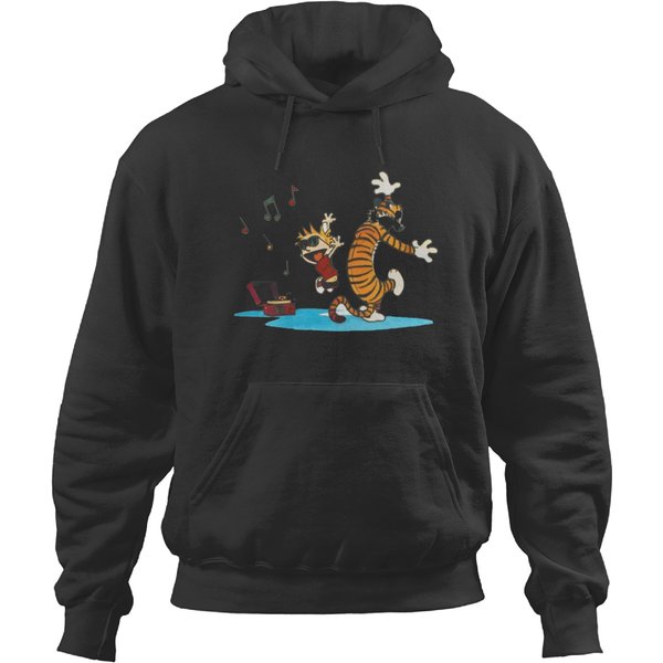 Calvin Hobbes Music Dance Classic Hoodies-image