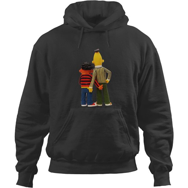 Bert And Ernie Funny Cartoon Hoodies-image