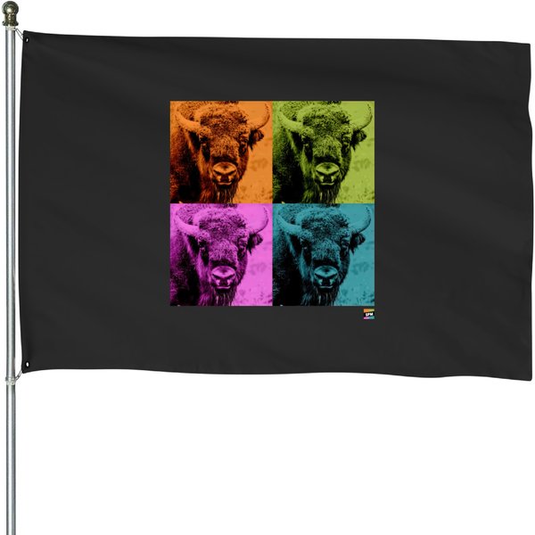 Spm Buffalo (Bison) - Spm Buffalo - House Flags-image