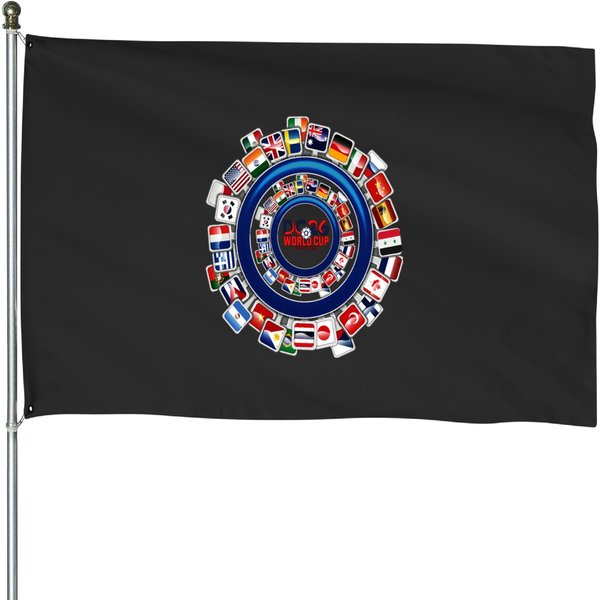 World Cup 2026 In( America-Canada-Mexico ) House Flags-image