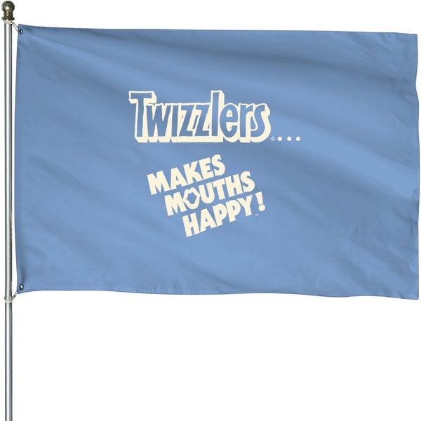 Vintage 1990S Twizzlers "Makes Mouths Happy" House Flags-image