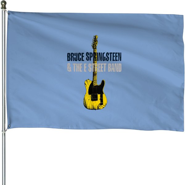 Vintage Bruce Springsteen House Flags Bruce Springsteen & The E Street Band Graphic House Flags-image