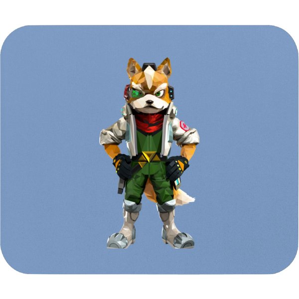 Fox Mccloud Polygonal From Starfox Mouse Pads