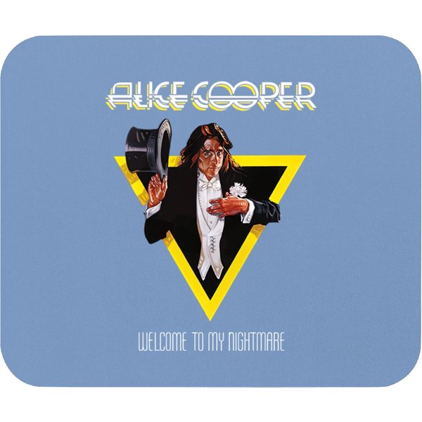 Alice Cooper Welcome To My Nightmare Yellow Triangle Mouse Pads-image
