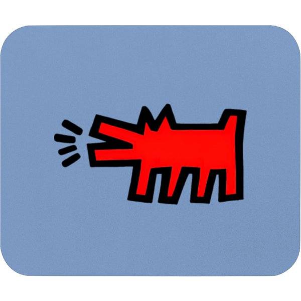 Keith Haring Dog Merch Mouse Pads