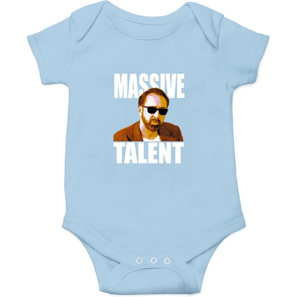 Nicolas Cage Massive Talent Onesies-image