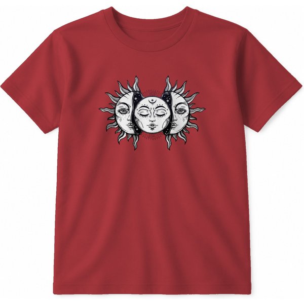 Vintage Solar Eclipse Sun And Moon T-Shirts-image