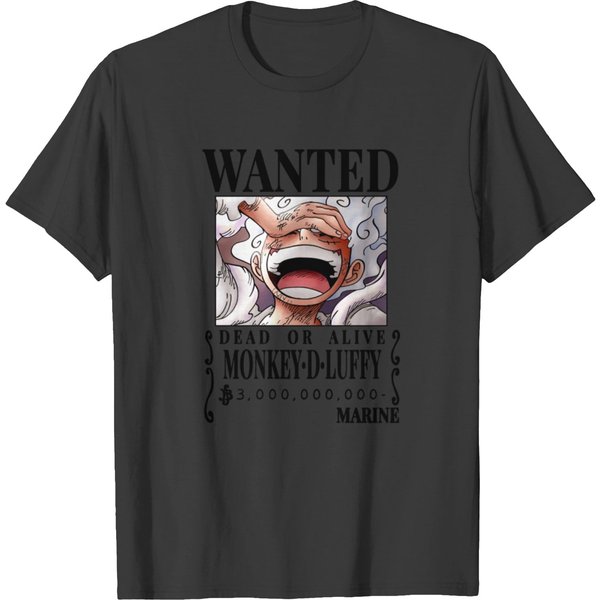 Luffy Wanted S (Black) T-Shirts-image