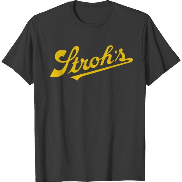 Vintage Strohs Beer T-Shirt - 1980S Design-image