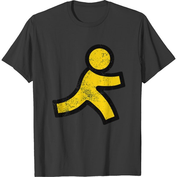 Aol Instant Messenger Distressed Logo - Defunct Messaging App - Only 90S Kids Remember - Aim - Forev T-Shirts-image