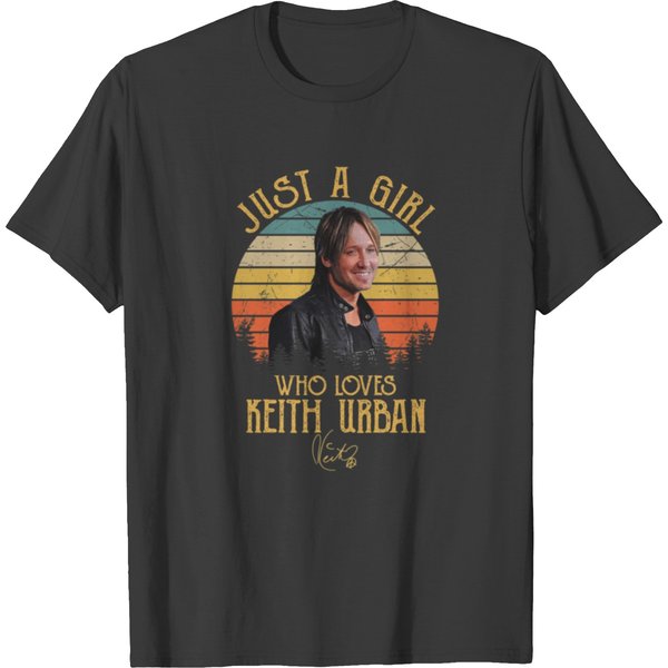 Just A Girl Who Loves Keith Art Urban T-Shirts-image