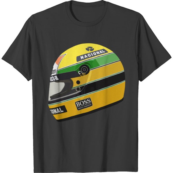 Ayrton Senna Helmet 1988Funny T-Shirts-image
