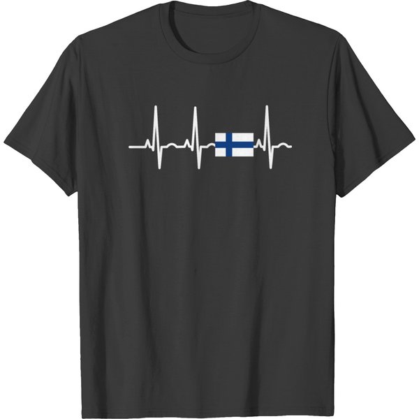 Ekg Heartbeat Finland T-Shirt-image