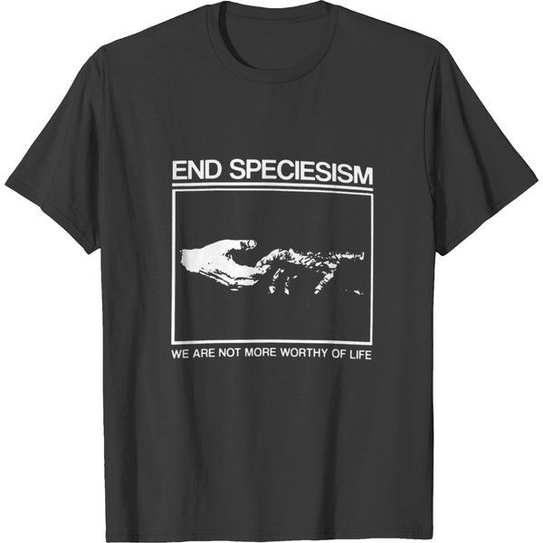 End Speciesism Vegan Animal Rights Punk Cow T-Shirt-image
