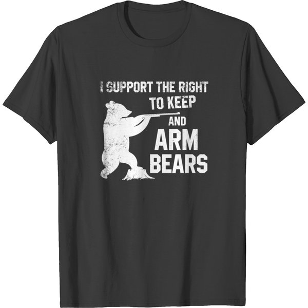 I Support The Right To Keep And Arm Bears Shirt T-Shirt-image