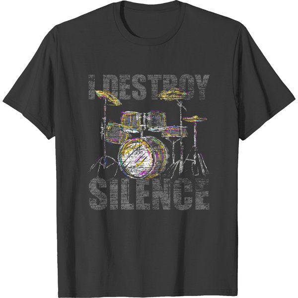 Drums Music Drummer Musical Instrument T-Shirt-image