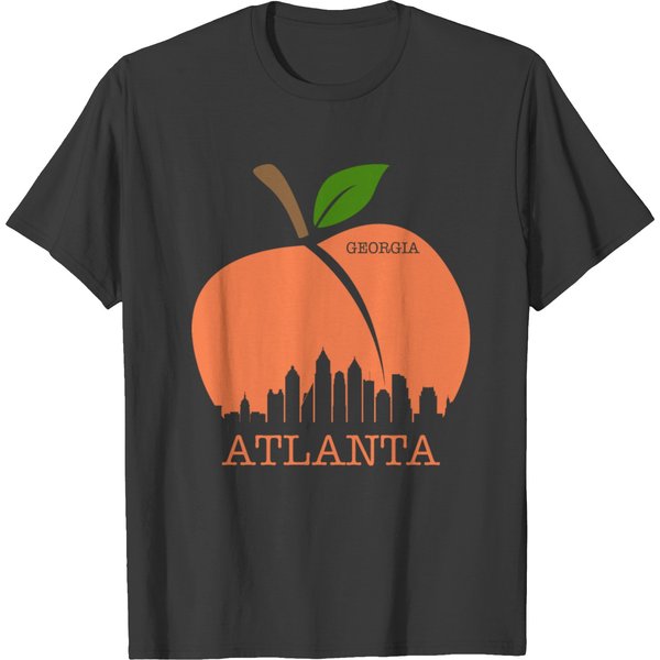 Atlanta Georgia Peach Skyline T-Shirt-image