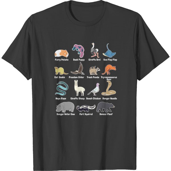 Animals Of The World Rare Exotic Animals Funny T-Shirt-image