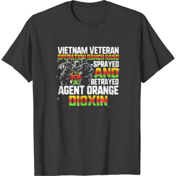 Vietnam Veteran Shirt, Agent Orange Sprayed And T-Shirt-image