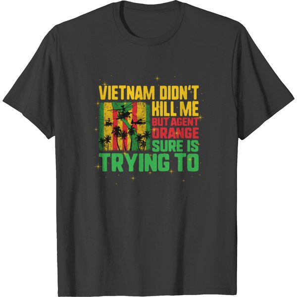 Vietnam Veteran Shirt, Vietnam Didn't Kill Me, T-Shirt-image