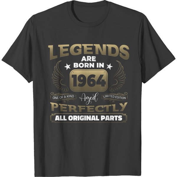 Legends Are Born In 1964 58Th Birthday Male Female T-Shirt-image