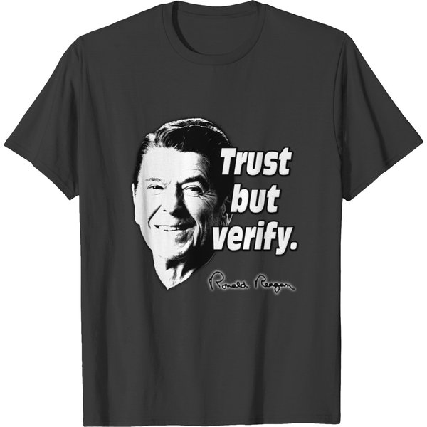 Ronald Reagan Trust But Verify T-Shirt-image