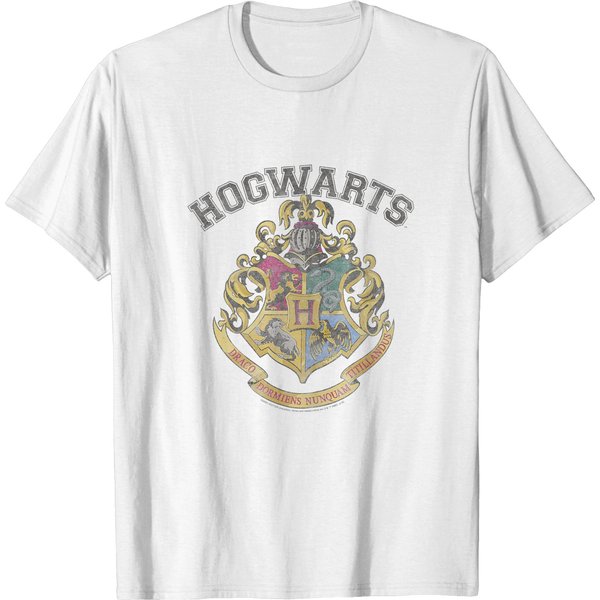 Harry Potter Hogwarts Vintage Crest T-Shirt T-Shirts-image