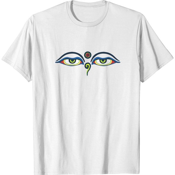 Buddha Eyes Buddhist Meditation Yoga T Shirt T-Shirt-image