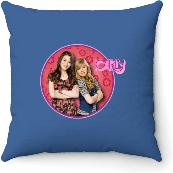 Icarly Floral Sam And Carly Throw Pillows-image