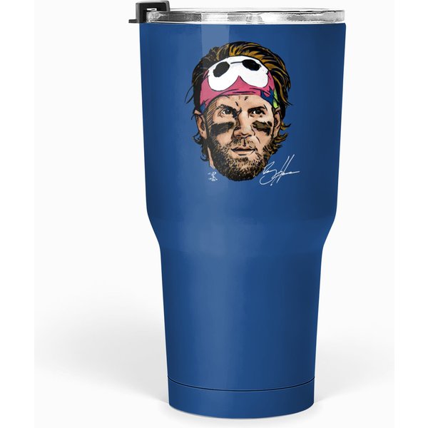 Bryce Harper Men's Cotton Tumblers 30 Oz - Philadelphia Baseball Bryce Harper Headband-image