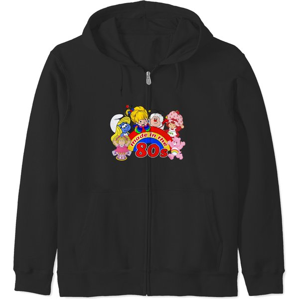 Vintage 80s Cartoon Zip Hoodies Rainbow Brite
