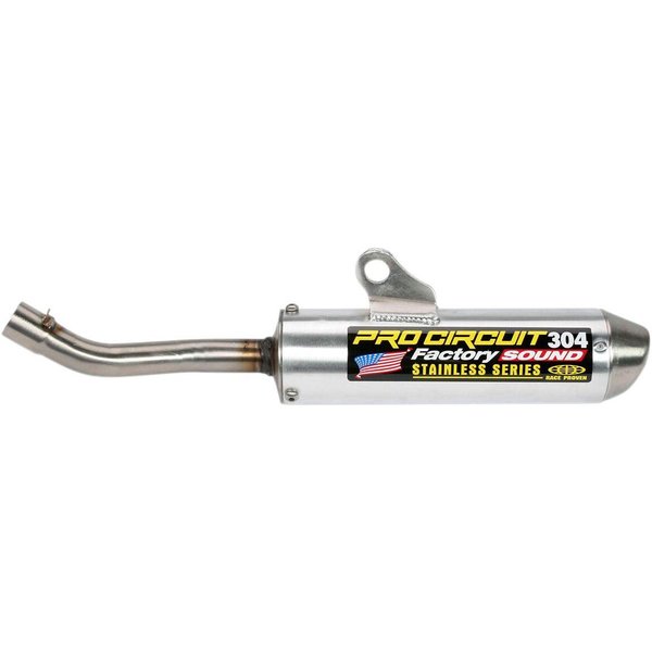 SH00125-SE - Pro Circuit 304 Factory Sound Silencer For Honda CR125 2000-2001 - Aluminum/Brushed