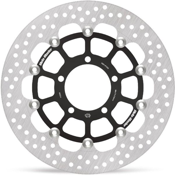 112208 - Moto Master Halo Series Floating Racing Brake Disc For Triumph Thruxton 1200 RS - Black