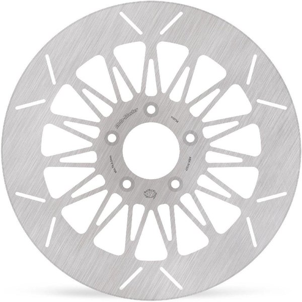 110754 - Moto Master Custom Series Fixed Dimpled Brake Disc For Harley Davidson FLDE 1750 2018-2020 - Front